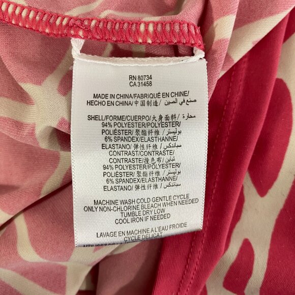 BCBGMaxazria Pink & White Sleeveless Dress Size Small Y2K - Picture 7 of 7